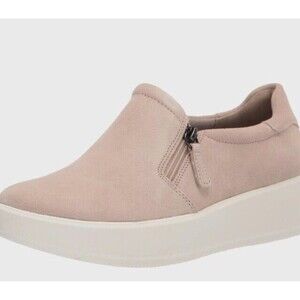 Clarks Collection Slip-On Sneakers Layton Step Taupe Suede 8.5